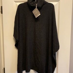 NWT Garnet Hill Cashmere poncho